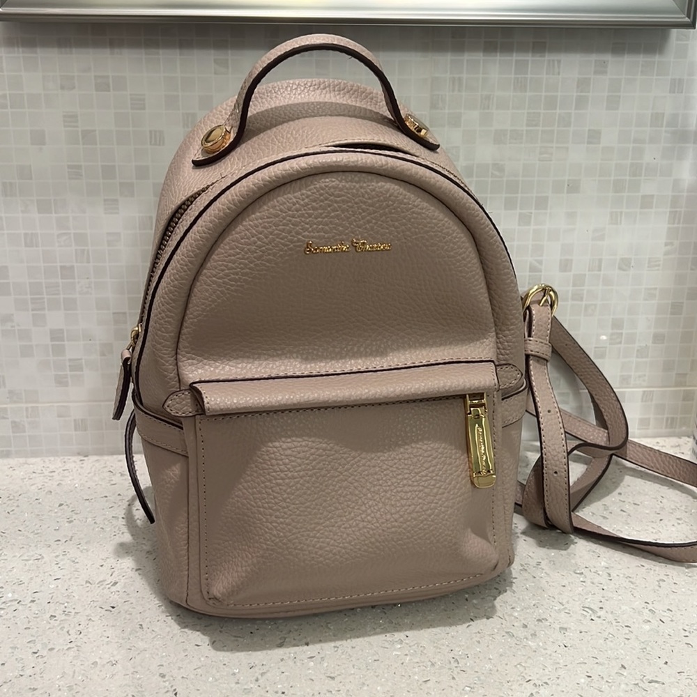 Samantha Thavasa mini backpack - blush taupe